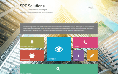 SRC Solutions – website voor een organisatiebureau